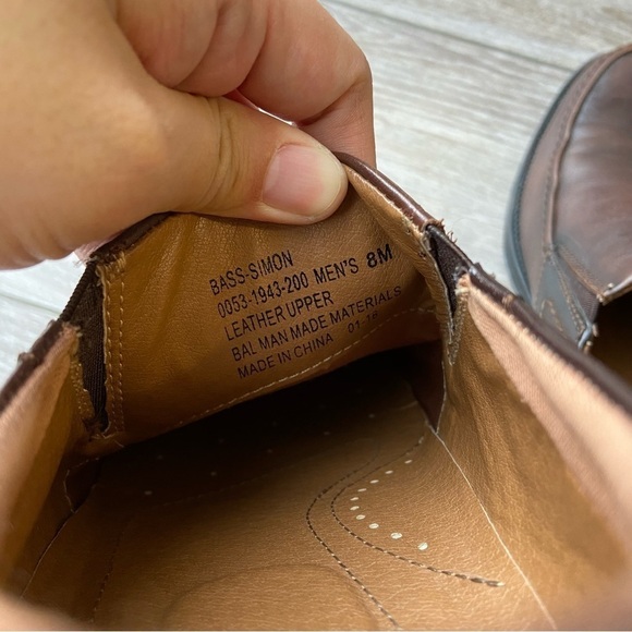 G.H.  Bass Simon Brown Leather Slip On Loafer - Picture 9 of 13